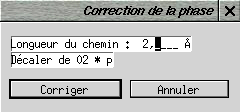 Correction de phase