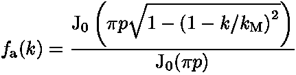 Formule de la fentre de Kaiser-Bessel